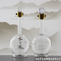 内置帆船玻璃瓶 一帆风顺吹制酒瓶 河间高硼硅手工艺制品